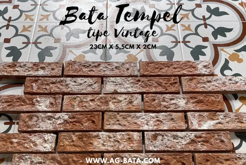 Harga Spesial Bata Tempel Vintage AG Bata: Dinding Klasik Otentik